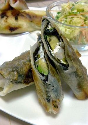 海老アボカドとヨーグルトの焼き春巻き-レシピのメイン写真
