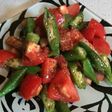 夏野菜とベーコンのサラダ