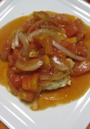鶏つくねのトマトあんかけ-レシピのメイン写真