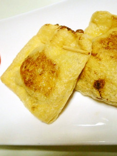 納豆の油揚げ巾着焼き-レシピのメイン写真