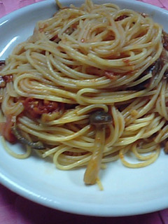 ナスとチーズのトマトソーススパゲッティ♪-レシピのメイン写真