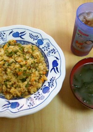 麻婆豆腐の素でチャーハン＆とろとろスープ-レシピのメイン写真
