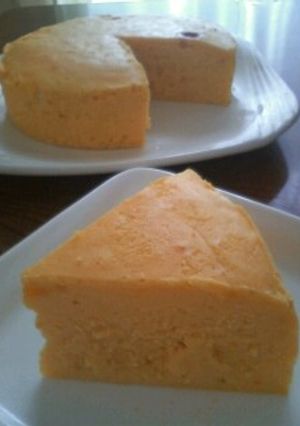 秘密の…かぼちゃのﾁｰｽﾞｹｰｷ-レシピのメイン写真