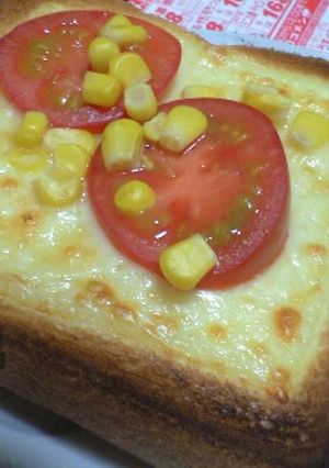 ﾁｰｽﾞ&ﾄﾏﾄ&ｺｰﾝﾄｰｽﾄ-レシピのメイン写真
