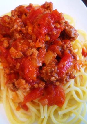トマトも美味しいミートソーススパゲティ-レシピのメイン写真