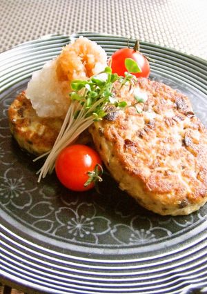 いわしレンコンバーグ-レシピのメイン写真