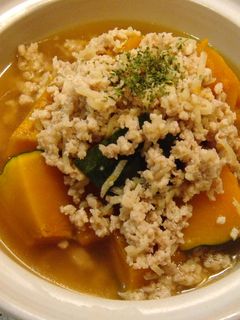 カボチャの鶏そぼろ煮-レシピのメイン写真