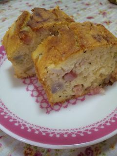 さといもとベーコンと枝豆のケークサレ-レシピのメイン写真