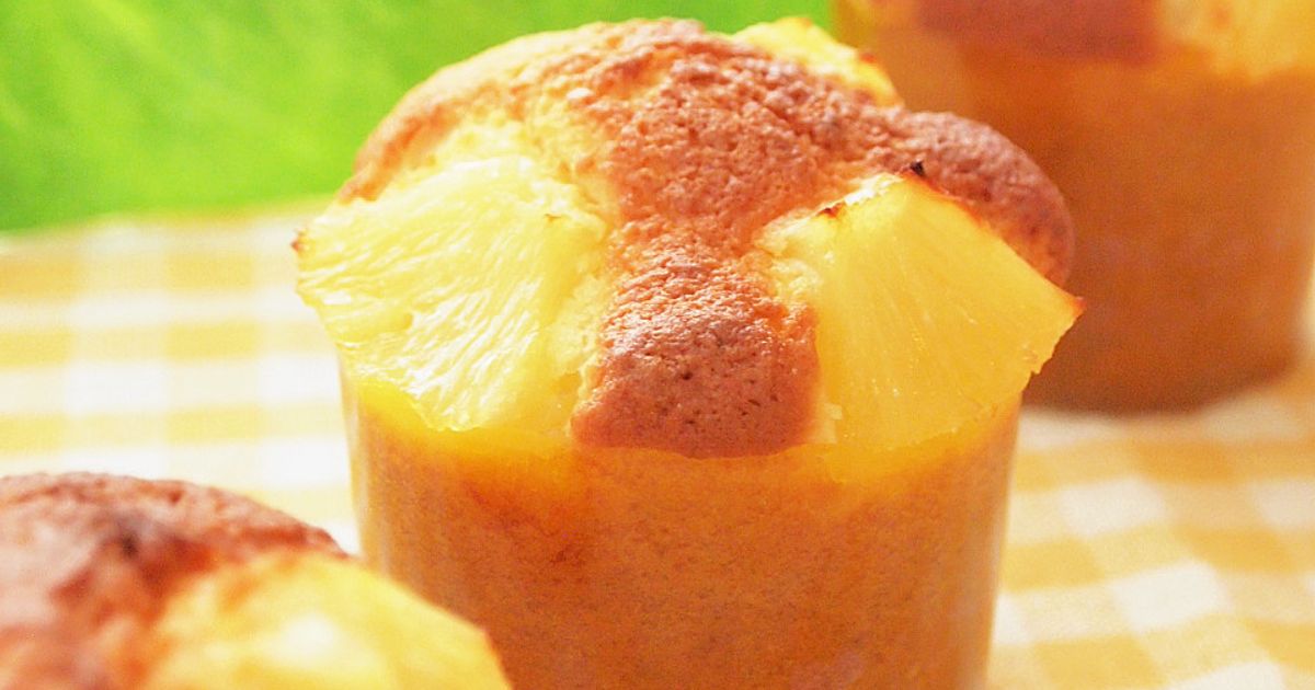 パインマフィン ふわふわココナッツパインマフィン by ぷーこさん