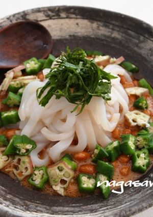 簡単おつまみに♪イカオクラ納豆-レシピのメイン写真