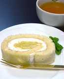 オレンジクリームのロールケーキ