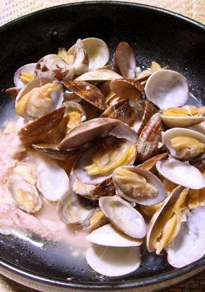 アサリと豚バラのレンジ蒸し-レシピのメイン写真