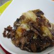 餅と牛肉のジャム炒め