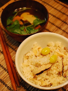 ぎんなん入り松茸ご飯-レシピのメイン写真