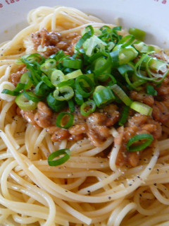 ずぼらな私の納豆パスタ-レシピのメイン写真