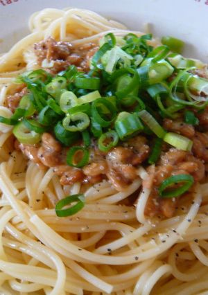 ずぼらな私の納豆パスタ-レシピのメイン写真