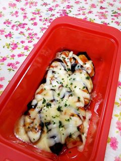 ルクエで★博多屋台の味なすのチーズ蒸し?-レシピのメイン写真