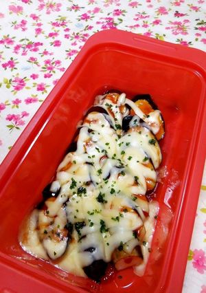 ルクエで★博多屋台の味なすのチーズ蒸し？-レシピのメイン写真