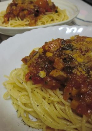 ミンチ無のお野菜ボロネーゼ風パスタ♪-レシピのメイン写真