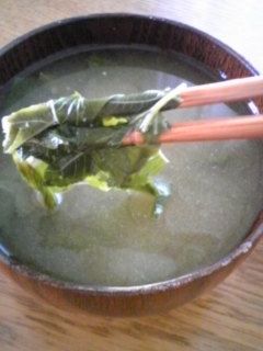☺モロヘイヤのお味噌汁☺-レシピのメイン写真