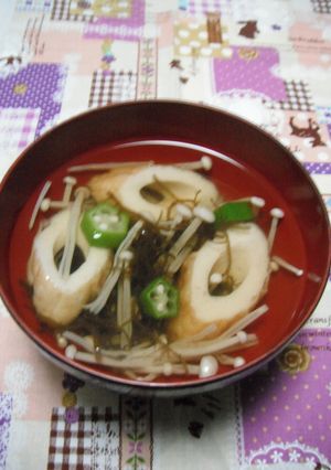 ちくわともずくのすまし汁-レシピのメイン写真