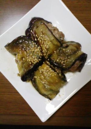 ★大葉入りつくね風茄子巻き甘辛タレ★-レシピのメイン写真