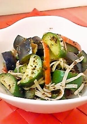 夏野菜サラダ風ごま和え!-レシピのメイン写真