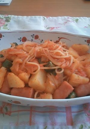 夏野菜たっぷりナポリタン-レシピのメイン写真