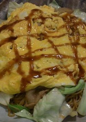 うちの定番!上海風(オム)焼きそば-レシピのメイン写真