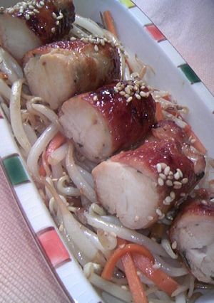 はぎ取った鶏皮 meets ささみ-レシピのメイン写真