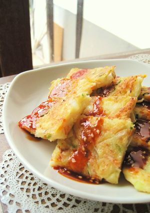 カリッもちっ♫豆腐と野菜のチヂミ♡-レシピのメイン写真