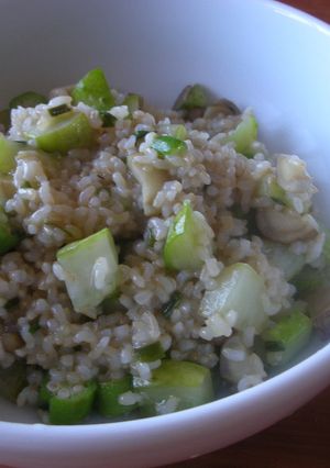 夏野菜の玄米リゾット♪-レシピのメイン写真