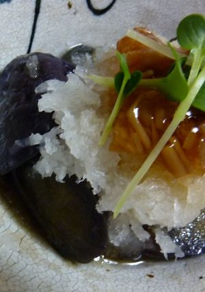 ナスの揚げびたし☆ナメタケおろしのせ-レシピのメイン写真