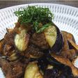 焼きなす たまねぎ醤油かけ