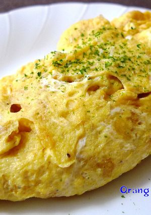 とろ～り天かすカレーオムレツ♪-レシピのメイン写真