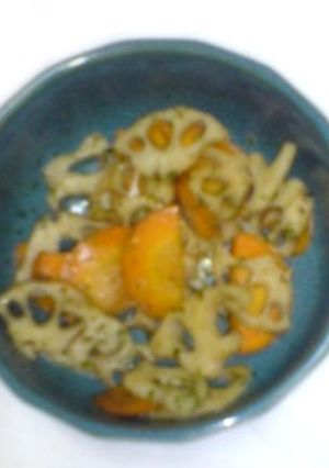 簡単☆れんこんとにんじんの青のりきんぴら-レシピのメイン写真