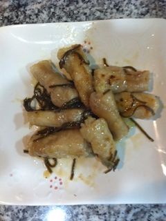 ネギ肉巻の塩昆布炒め-レシピのメイン写真