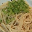 ゴーヤと明太子のパスタ