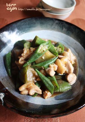 なすとオクラとチキンの煮浸し-レシピのメイン写真
