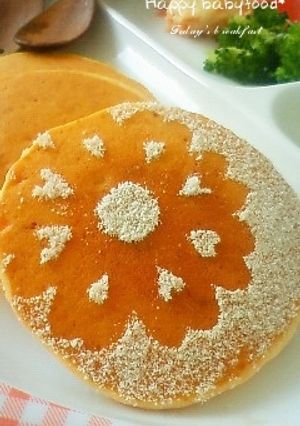 離乳食後期〜☆野菜と果物の米粉パンケーキ-レシピのメイン写真