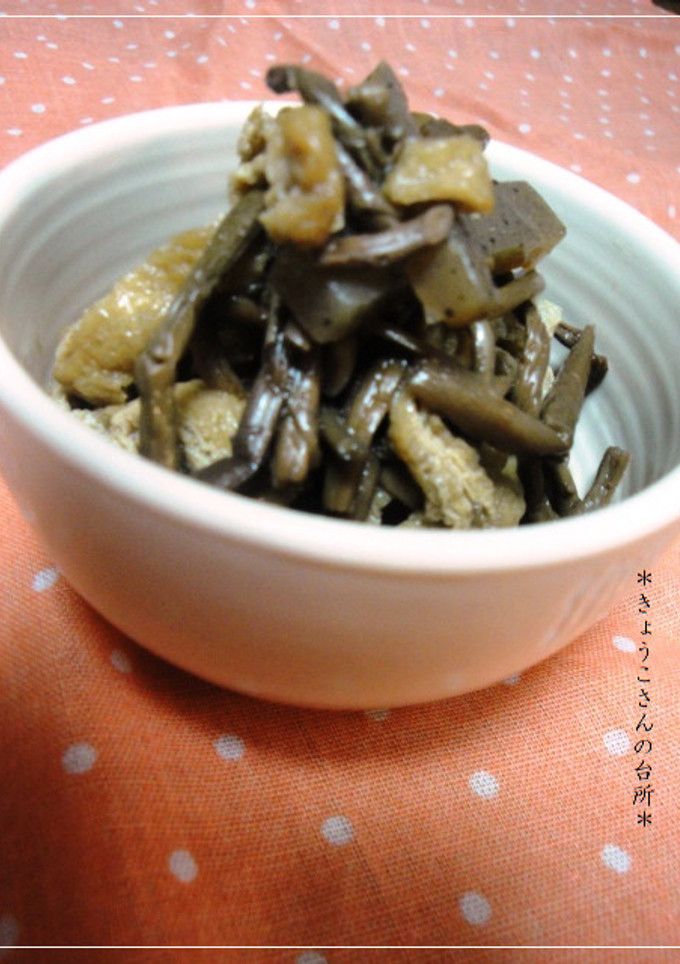 ぜんまいとこんにゃくの炒め煮-レシピのメイン写真