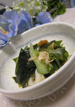 ちくわ・きゅうり・ツナの和え物～カレー味♪♫-レシピのメイン写真