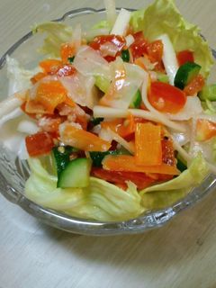 夏にさっぱり簡単生ハムとセロリのサラダ-レシピのメイン写真