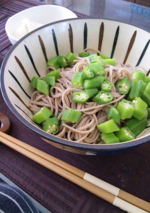 するっとそば＆オクラでランチ-レシピのメイン写真