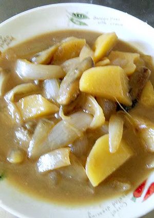 たまねぎとじゃがいもとなすの炒め煮-レシピのメイン写真