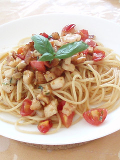竹輪入りシーフードトマトパスタ-レシピのメイン写真