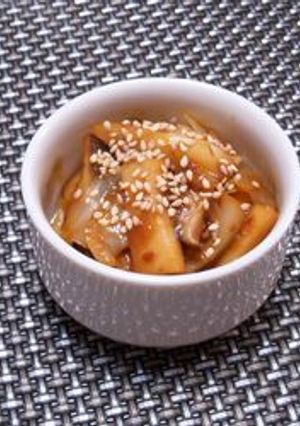 エコ☆キャベツの芯とエリンギの酢味噌和え-レシピのメイン写真