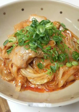 あなたはライスor酒?豚オイマヨキムチ♪-レシピのメイン写真