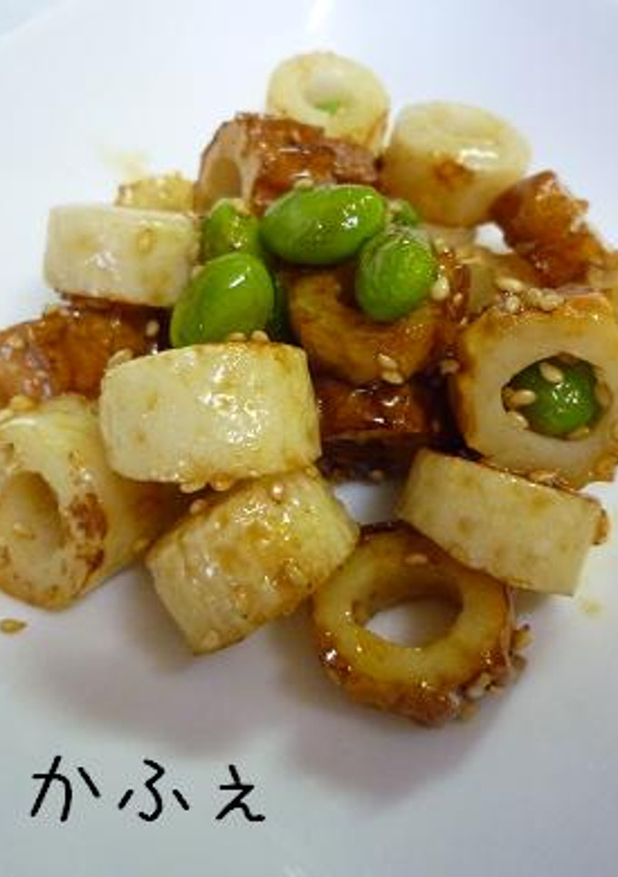 簡単　枝豆とちくわで甘辛炒め-レシピのメイン写真