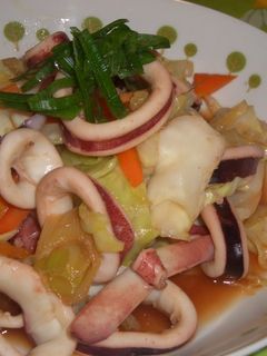 イカと野菜の炒め物★焼肉のタレで!-レシピのメイン写真